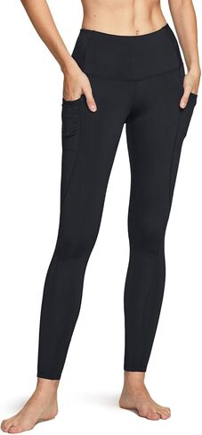 ATHLIO 2 Pack Women's Thermal Yoga Pants, High Waist Warm Fleece Lined Leggings, Winter Workout Running Tights in Kuwait