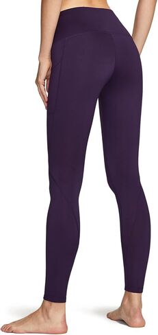 ATHLIO 2 Pack Women's Thermal Yoga Pants, High Waist Warm Fleece Lined Leggings, Winter Workout Running Tights in Kuwait