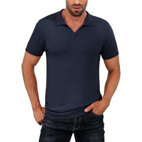 تي شيرت بولو رجالي من BINGHUODAO بأكمام قصيرة كاجوال قابل للتمدد in Kuwait