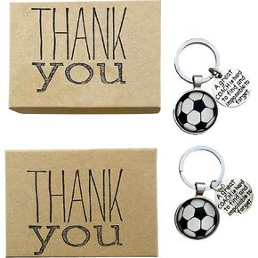 مجموعة من 2 سلسلة مفاتيح هدية تقدير مدرب كرة القدم مع تغليف هدايا لجملة المدرب in Kuwait