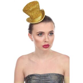 Arsimus Mardi Gras St. Patrick's Day Leprechaun Tinsel Top Hat Accessory