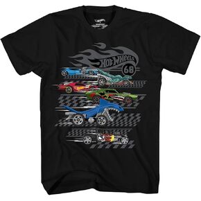 Hot Wheels Short Sleeve Shirt - Boys Short Sleeve Tee - Cars Shirt