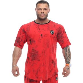 Men's Oversize T-Shirt 100% Cotton Gym Rag Top Active Tee