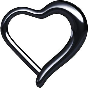 NewkeepsR 316L 16G الحب على شكل قلب الجراحية الصلب متمحور الفرس Daith هيليكس هيبوالرجينيك حلق ثاقب للنساء