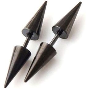 Punk Rock Earrings Double Side Spike Rivet Stud Earrings Stainless Steel Ear Studs Accessories in Kuwait