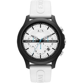 AX Armani Exchange Men's Chronograph Watch with Leather, Silicone, or Steel Band