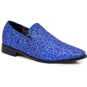 SPK04 Men's Vintage Glitter Dress Loafers Slip On Shoes Classic Tuxedo Dress Shoes in Saudi Arabia