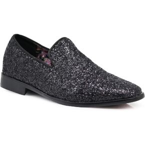 SPK04 Men's Vintage Glitter Dress Loafers Slip On Shoes Classic Tuxedo Dress Shoes