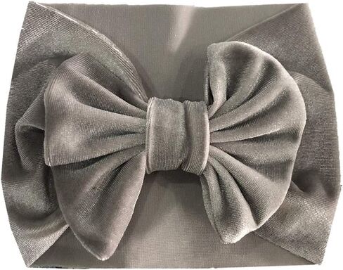 10 عبوات من عصابات الرأس الكبيرة المخملية المرنة القابلة للتمدد بعقدة واسعة معقودة على شكل فيونكة وأغطية رأس عمامة للأطفال الصغار والرضع حديثي الولادة والبنات in Kuwait