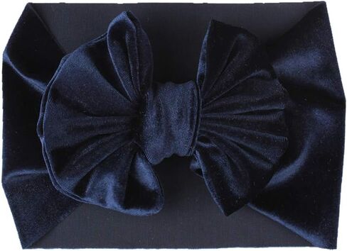 10 عبوات من عصابات الرأس الكبيرة المخملية المرنة القابلة للتمدد بعقدة واسعة معقودة على شكل فيونكة وأغطية رأس عمامة للأطفال الصغار والرضع حديثي الولادة والبنات in Kuwait