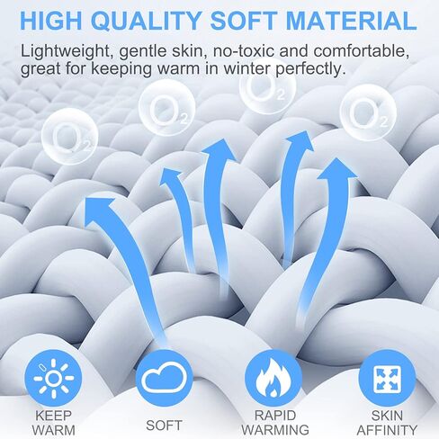 [أحدث 2021] قفازات نسائية شتوية سميكة - بطانة ناعمة دافئة مريحة لتدفئة اليد قفاز منسوج للنساء والفتيات in Kuwait
