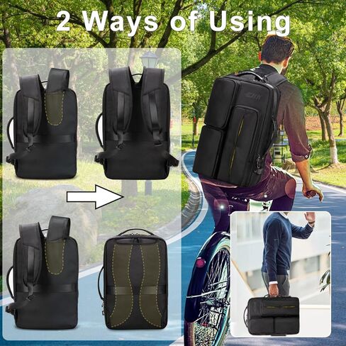 شنطة ظهر للاب توب للرجال مقاس 17.3 انش، شنطة ظهر للعمل والاعمال، شنطة ظهر كاجوال كبيرة للسفر مع منفذ شحن USB، مضادة للسرقة ومقاومة للماء، شنطة كمبيوتر عصرية للجامعة in Kuwait