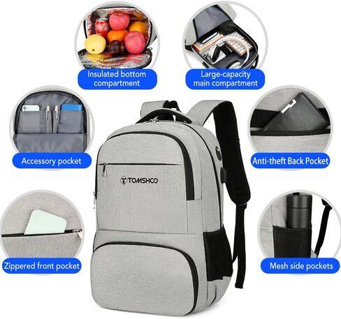 تومشو شنطة ظهر مبردة من 33 علبة، شنطة ظهر خفيفة الوزن معزولة مانعة للتسرب محمولة وخفيفة الوزن وناعمة للتخييم والمشي لمسافات طويلة والشاطئ in Kuwait