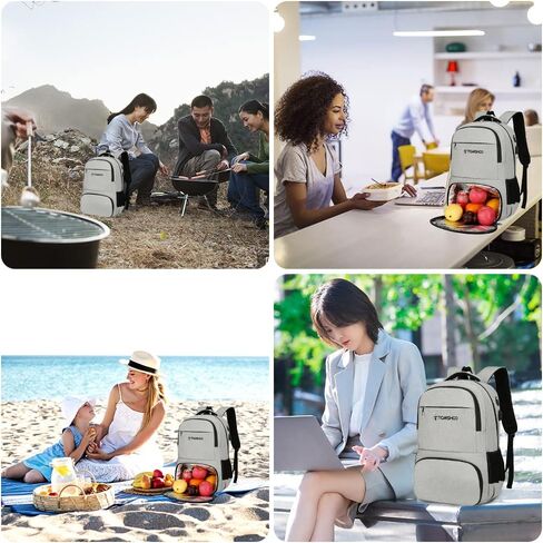 تومشو شنطة ظهر مبردة من 33 علبة، شنطة ظهر خفيفة الوزن معزولة مانعة للتسرب محمولة وخفيفة الوزن وناعمة للتخييم والمشي لمسافات طويلة والشاطئ in Kuwait