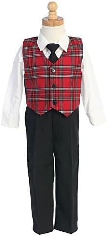 Pink Princess Made in USA Toddler Christmas Dresses for Girls, Red Plaid Dress for Baby Girl,Holiday Outfit,Vestidos Niñas in Kuwait