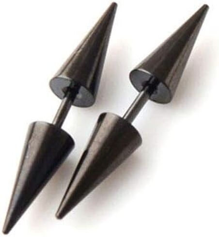 Punk Rock Earrings Double Side Spike Rivet Stud Earrings Stainless Steel Ear Studs Accessories in Kuwait