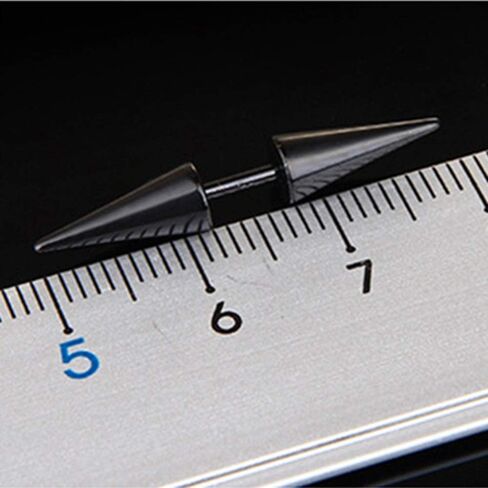 Punk Rock Earrings Double Side Spike Rivet Stud Earrings Stainless Steel Ear Studs Accessories in Kuwait