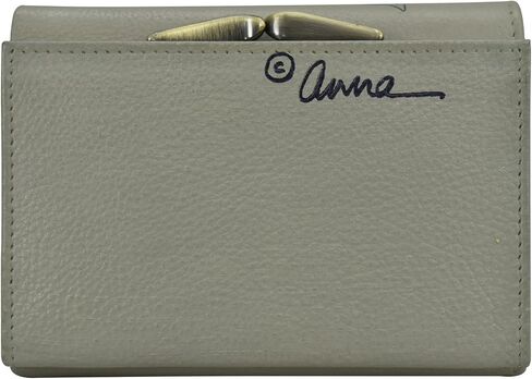Anna by Anuschka Women's Hand-Painted Genuine Leather Ladies Three Fold Wallet in Kuwait