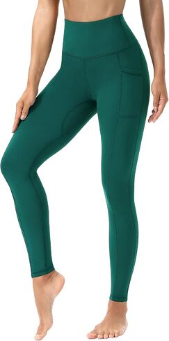 HOTSTUDIO Yoga Pants-Workout Leggings for Women with Pockets High Waisted Tummy Control Postpartum Athletic Gym Leggings in Saudi Arabia