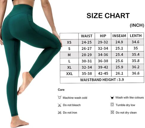 HOTSTUDIO Yoga Pants-Workout Leggings for Women with Pockets High Waisted Tummy Control Postpartum Athletic Gym Leggings in Saudi Arabia