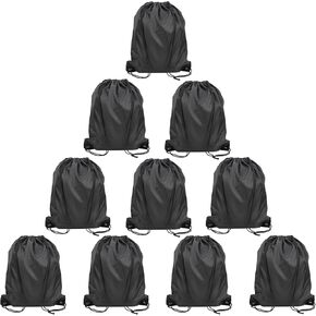 Svaldo 100pcs 6 colors Drawstring Backpack Bags Bulk, Purple Black Blue Green Yellow Red drawstring bags 13x17 Inch Large drawstring Backpack for Swim, Gym, Yoga and Workout Gear