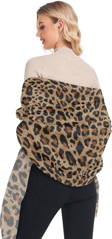 Women's Shawls Wraps for Evening Dresses Scarves Scarf Pashminas Cheetah Leopard Print Animal Party Lightweight Fashion Large in Saudi Arabia
