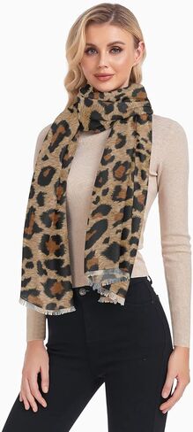 Women's Shawls Wraps for Evening Dresses Scarves Scarf Pashminas Cheetah Leopard Print Animal Party Lightweight Fashion Large in Saudi Arabia