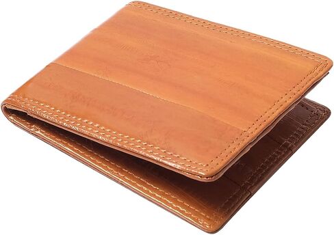 OROM EEL SKIN LEATHER SLIM WALLET (black) in Saudi Arabia
