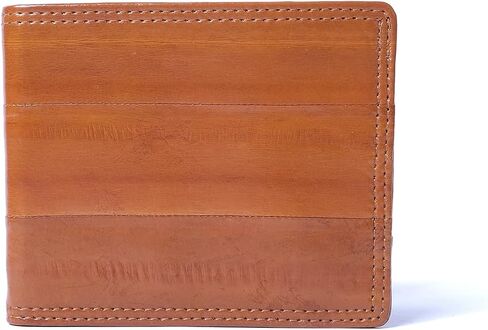 OROM EEL SKIN LEATHER SLIM WALLET (black) in Saudi Arabia