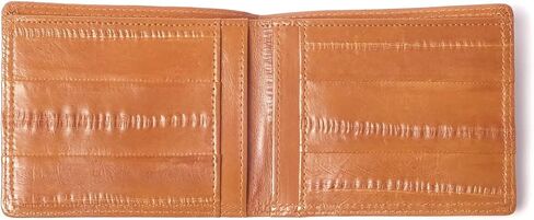 OROM EEL SKIN LEATHER SLIM WALLET (black) in Saudi Arabia