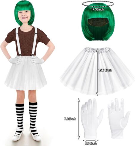 إكسسوارات أزياء Xtinmee Halloween Girls Chocolate Worker أزياء شخصية الفيلم للفتيات والأطفال in Saudi Arabia
