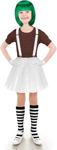 إكسسوارات أزياء Xtinmee Halloween Girls Chocolate Worker أزياء شخصية الفيلم للفتيات والأطفال in Saudi Arabia