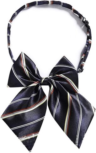 ربطة عنق لون سادة للنساء لطلاب المدرسة البحارة بدلة القوس شريط قابل للتعديل in Kuwait
