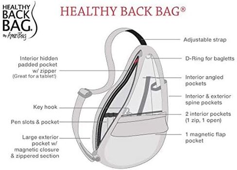 AmeriBag حقيبة ظهر صحية مطبوعات وأنماط صغيرة (ليلي جلو) in Kuwait