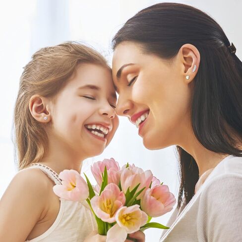 Fansilver 44 قطعة من الفولاذ المقاوم للصدأ أقراط للنساء والرجال تشيكوسلوفاكيا قلب نجمة القمر ترصيع اللولب الزنمة Daith أقراط ثقب المجوهرات الفضية مجموعة أقراط الظهر المسطحة in Kuwait