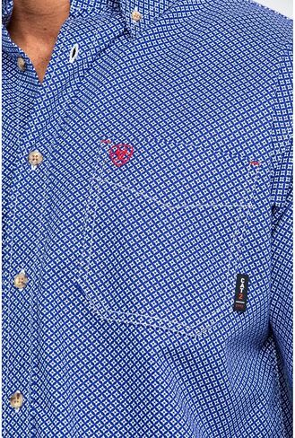 Ariat Male FR Liberty Work Shirt Cobalt X-Large in Saudi Arabia