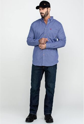 Ariat Male FR Liberty Work Shirt Cobalt X-Large in Saudi Arabia