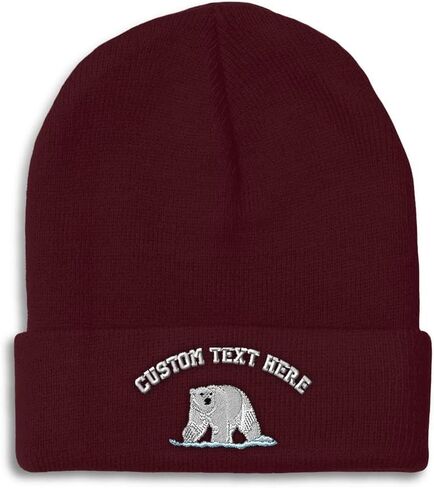 Beanies for Men Animal Wildlife Polar Bear Wild Animals Winter Hats for Women Acrylic Skull Cap 1 Size in Kuwait