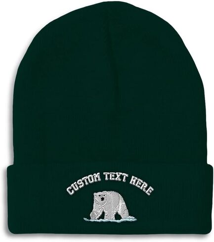 Beanies for Men Animal Wildlife Polar Bear Wild Animals Winter Hats for Women Acrylic Skull Cap 1 Size in Kuwait