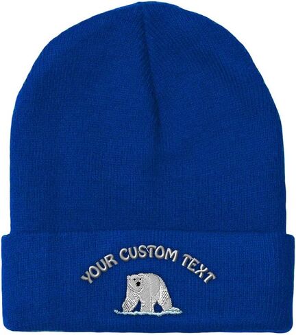 Beanies for Men Animal Wildlife Polar Bear Wild Animals Winter Hats for Women Acrylic Skull Cap 1 Size in Kuwait