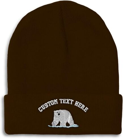 Beanies for Men Animal Wildlife Polar Bear Wild Animals Winter Hats for Women Acrylic Skull Cap 1 Size in Kuwait
