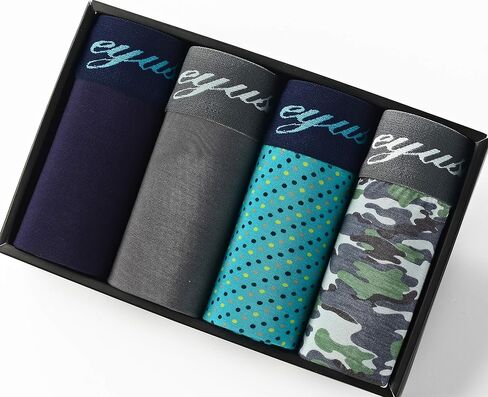 EYUSHIJIA سراويل داخلية رجالية مريحة من ألياف الخيزران مكونة من 4 قطع in Kuwait