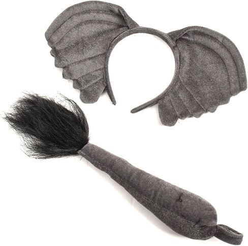 Funny Party Hats Lion Ears and Tail Set - Elephant Ears and Tail Costume - Ears Headband - Zebra Ears and Tail Set in Saudi Arabia
