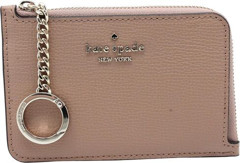 Kate Spade New York Medium L-Zip Card Holder Keychain (Light Fawn) in Saudi Arabia