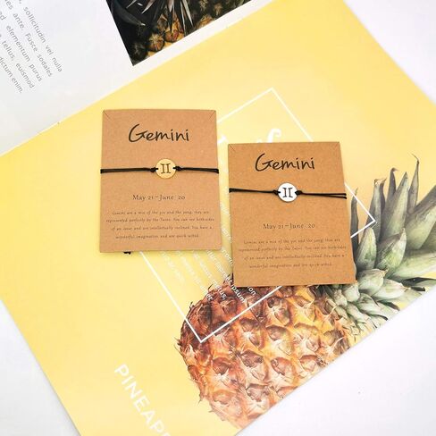 FUTIMELY الذهب / الفضة زودياك زوجين سوار للنساء الفتيات في سن المراهقة، يدوية الصنع الفولاذ المقاوم للصدأ كوكبة علم التنجيم سوار / خلخال الصداقة وعد المجوهرات بطاقة هدية in Kuwait