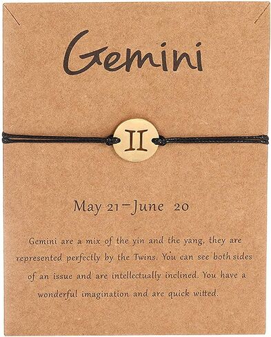 FUTIMELY الذهب / الفضة زودياك زوجين سوار للنساء الفتيات في سن المراهقة، يدوية الصنع الفولاذ المقاوم للصدأ كوكبة علم التنجيم سوار / خلخال الصداقة وعد المجوهرات بطاقة هدية in Kuwait