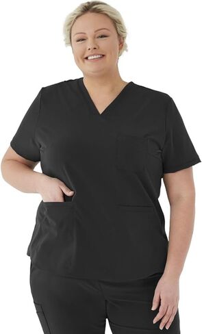 افي. سترة نسائية من Lex بثلاثة جيوب ورقبة على شكل حرف V باللون الرمادي، مقاس S in Kuwait