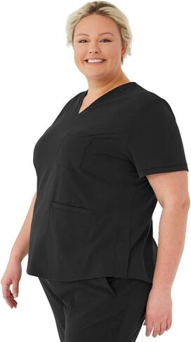 افي. سترة نسائية من Lex بثلاثة جيوب ورقبة على شكل حرف V باللون الرمادي، مقاس S in Kuwait