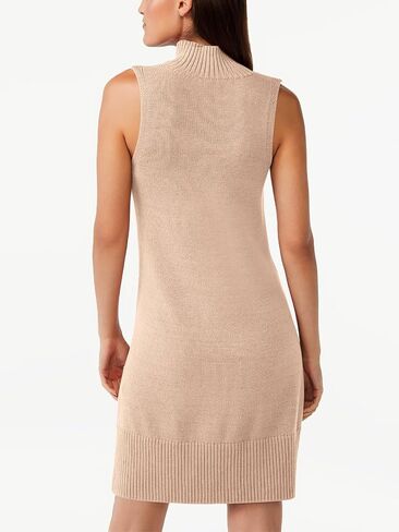 Chang Yun Women's Sleeveless Turtleneck Sweater Dresses 2023 Casual Knit Pullover Sweaters Dressy Bodycon Tank Mini Dress in Kuwait