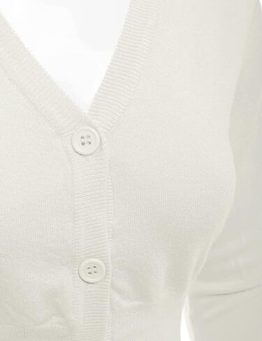 سترة صوفية نسائية من danibe بأكمام 3/4 ناعمة ومفتوحة من الأمام (S-XXL) in Kuwait